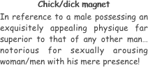 Chick/dick magnet